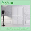 Porte intérieure en bois composite apprêté blanc